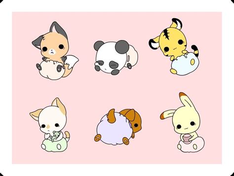 Chibi Animals Dibujos Animados Kawaii Kawaii Y Dibujos