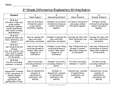 Image Result For Writing Reflection Rubric Writing Ru Vrogue Co