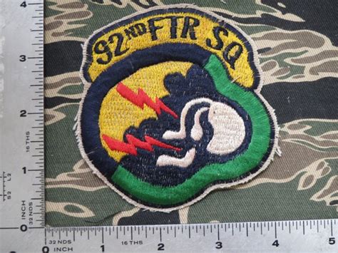 Patch Usaf 92nd Tactical Fighter Squadron 81st Tactical Etsy