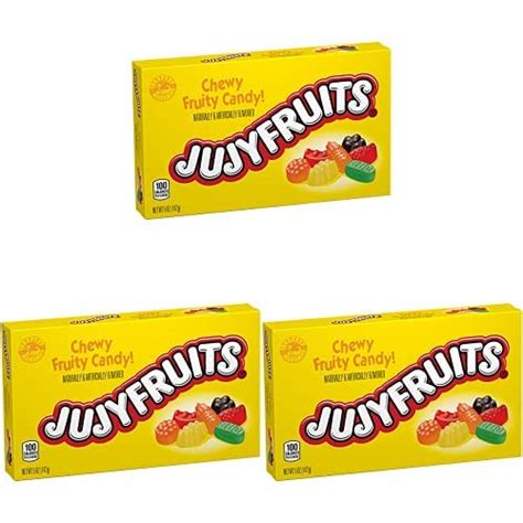 Jujyfruits Fruity Chewy Candy Theater Box 5 Oz Pack Of 3