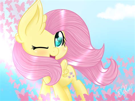 Chibi Fluttershy By Ellaellylove On Deviantart