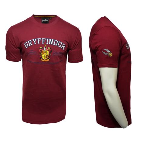 Harry Potter Quidditch T Shirt Team Gryffindor Embroidery 24h