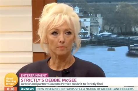 Good Morning Britain Strictly Debbie Mcgee Snubbed For Interview