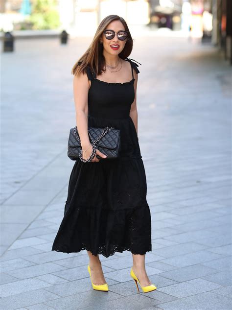 Myleene Klass In Black Stylish Dress London 05282020 • Celebmafia