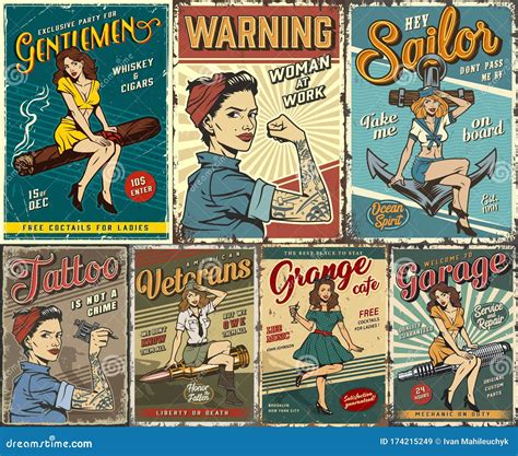 Vintage Women Posters