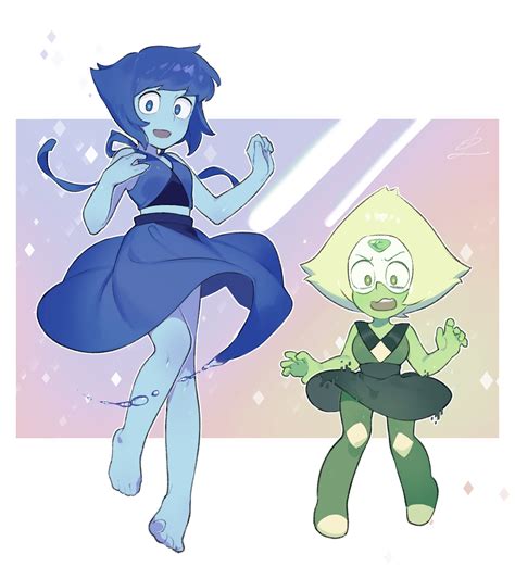 Lapis Lazuli And Peridot Steven Universe Drawn By Hatoridayou Danbooru