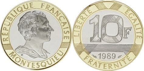 10 Francs Montesquieu Or France Numista