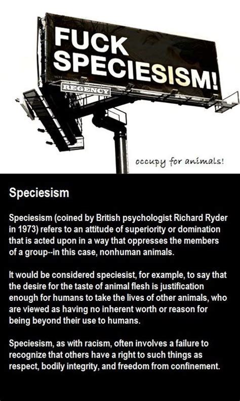 Sorry For The Language But F You Speciesism Speciesism Witty