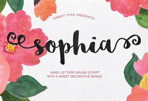 The most common welcome script font material is. Sophia - Free Handlettered Brush Script Font on Behance