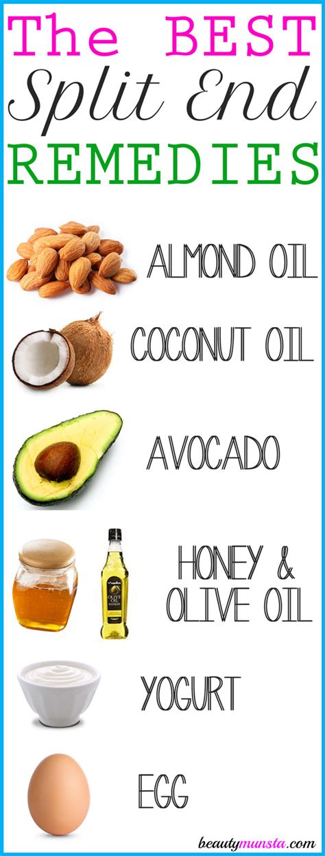 Dry, frizzy hair and mostly split ends are common problems of every girl and nothing better than natural remedies. 7 Natural Remedies for Split Ends that Work! - beautymunsta