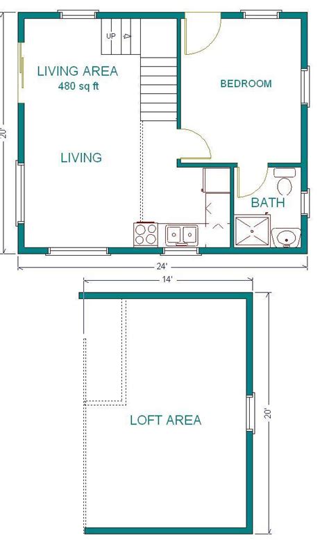 20 X 24 Floor Plan With Loft Tanya Tanya