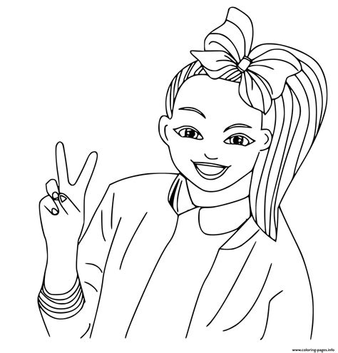 Jojo Siwa Sheets To Print Coloring Pages