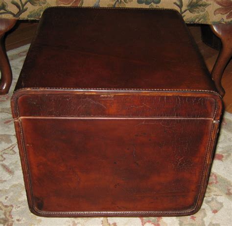 London Harness Company Leather Gentlemans Hat Trunk Collectors Weekly