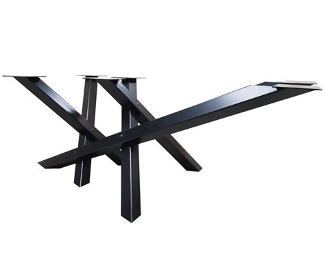 They can support heavy tabletops. Pied de table metal double X - Ref: DDX - Pyeta