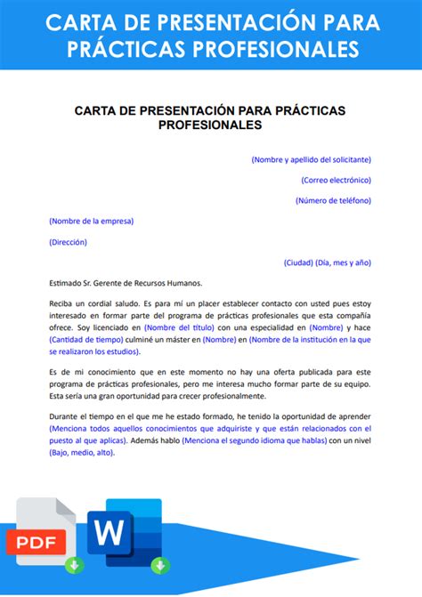 Modelo De Carta De Aceptacion De Practicas Pre Profesionales En Word