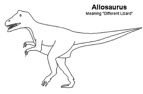 Allosaurus Kids Drawing Of Allosaurus Coloring Page Drawing For