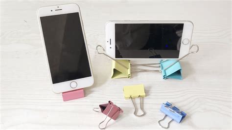 How To Make A Cell Phone Holder Out Of Clips Nine Suns