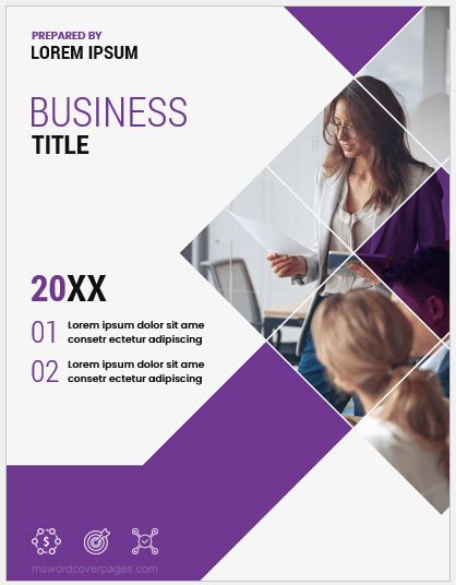 Business Report Cover Page Format MS Word Cover Page Templates