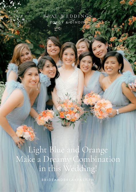 Light Blue and Orange Wedding | Philippines Wedding Blog