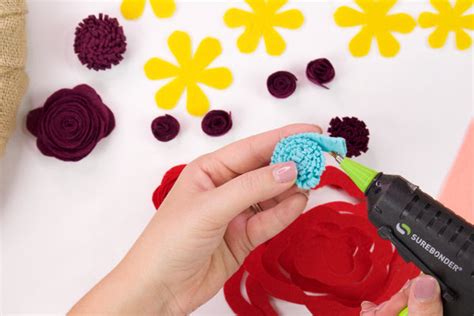 Diy Felt Flower Wreath Craft Box Girls