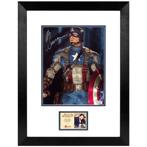 Lot Detail Chris Evans Autographed Captain America The First Avenger 8x10 Framed Photo