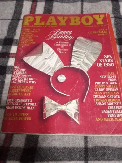 Playboy Magazine December 1980 With Centerfold Christmas Gala Issue 4
