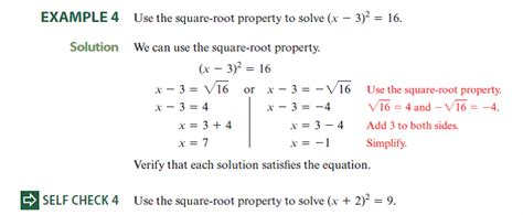 Solved Use The Square Root Property To Solve Each Equation S