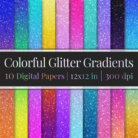 Colorful Glitter Gradients By Ohthisisnice On Deviantart