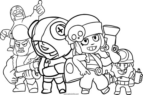 Brawl Stars Coloring Pages In Star Coloring Pages Coloring Porn My Xxx Hot Girl