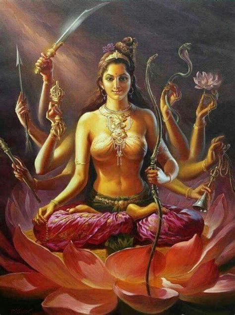 Goddess Shakti The Divine Feminine Power Who Is One Half Of Lord
