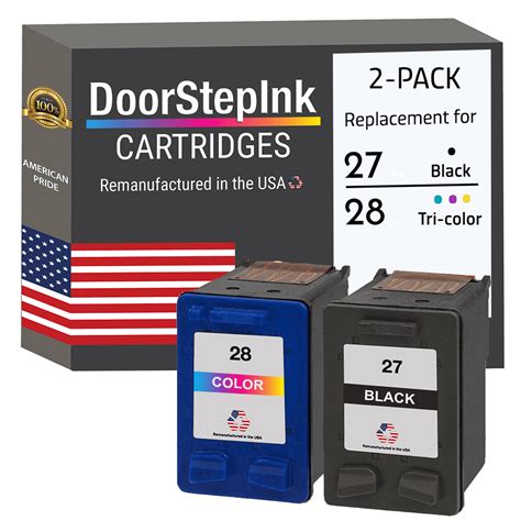 Remanufactured Doorstepink High Yield Ink Cartridge For Hp 27 C8727an