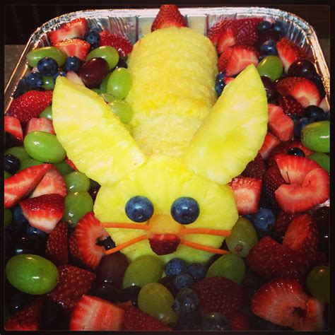 Easter Bunny Pineapple And Fruit Tray Its So Simple Easter Fruit