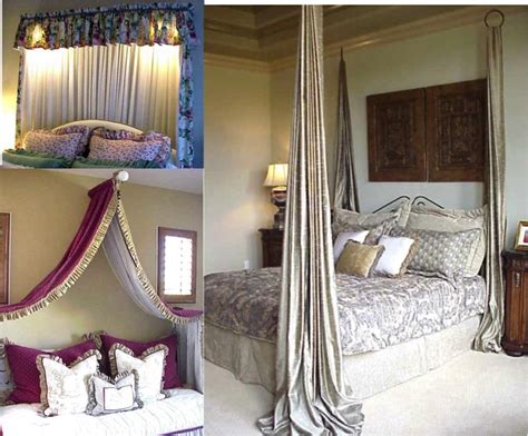 Traditionally, bed canopies were created for lords and noblemen who shared rooms, as a way to keep in warmth whilst giving privacy. Easy DIY Bed Canopy - Do-It-Yourself Fun Ideas