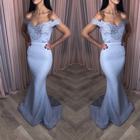 Sexy 2019 Prom Dresses Off The Shoulder Mermaid Lace Evening Gowns · Mychicdress · Online Store