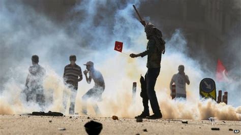 Turkish Police Tear Gas Protesters On Taksim Anniversary BBC News