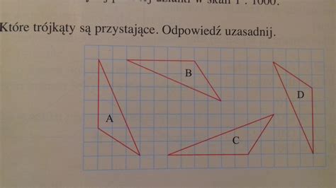 Które Trapezy Mają Równe Pola - które trójkąty są przystające. Odpowiedz uzasadnij. proszę o pomoc daje