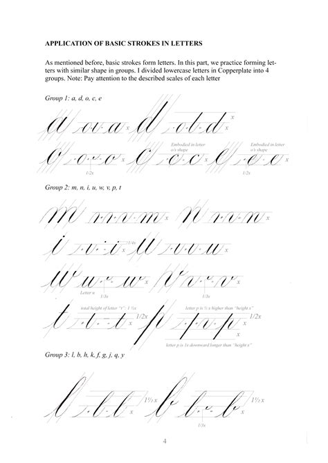 Copperplate Script Vol I Letter Construction Caligrafia