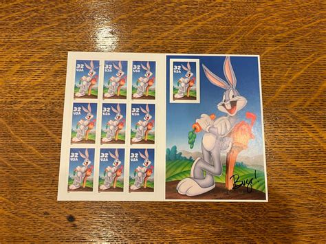 Vintage Stamps Usps Bugs Bunny Stamps Usa 32 Cent Sheet Of Etsy