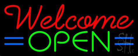 Welcome Open Neon Sign Welcome Bar Neon Signs Every Thing Neon