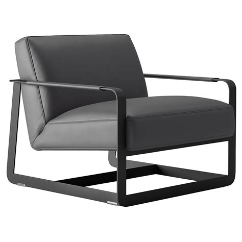 A tub chair or contemporary armchair can be a perfect complement to your sofa arrangement. Modloft Black Crosby Modern Lounge Chair in Graphite | Eurway