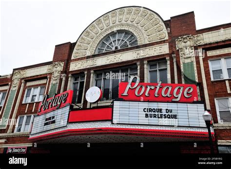Chicago Illinois Usa The Portage Theater In Citys Portage Park Neighborhood Opened In 1920
