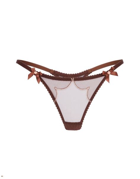 Agent Provocateur Thong Online Shopping Brown Womens Lorna