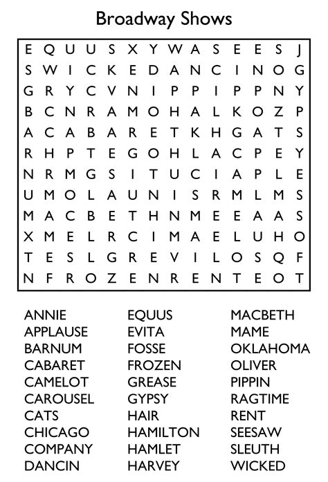 Easy Large Print Word Search Word Search Printable