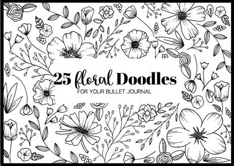 25 Floral Doodles For Your Bullet Journal ⋆ The Petite Planner