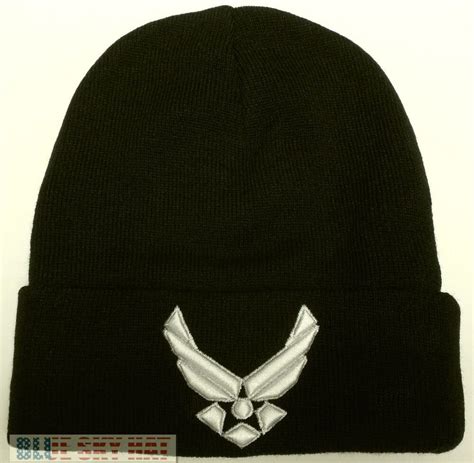 Us Air Force Usaf Wings Logo Emblem Beanie Knit Winter Warm Watch Cap