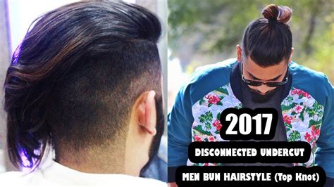 Having a style etched into your hair is a great way to show off your new hairstyle. 2017 -Disconnected Undercut And Men Bun Hairstyle (Top ...