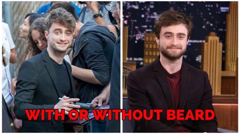 Daniel jacob radcliffe was born on july 23, 1989 in fulham, london, england, to casting agent marcia gresham (née jacobson) and. Daniel Radcliffe With Or Without Beard: Which Style Suits Him The Best? | IWMBuzz