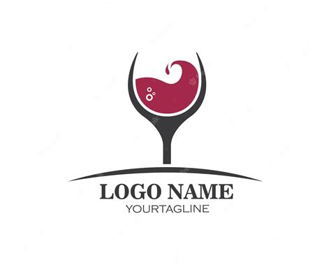 Premium Vector Wine Glass Logo Icon Vector Illustration Design Template