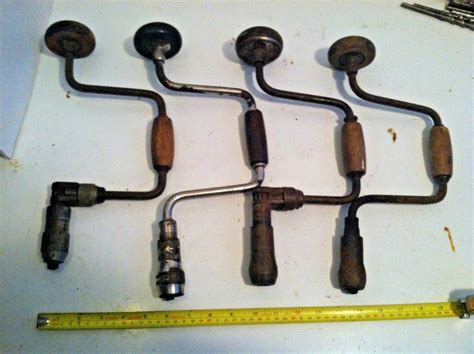 Vintage Bit Brace Hand Drill Auger Lot Tool Victor Challenger Usa Antique Price Guide