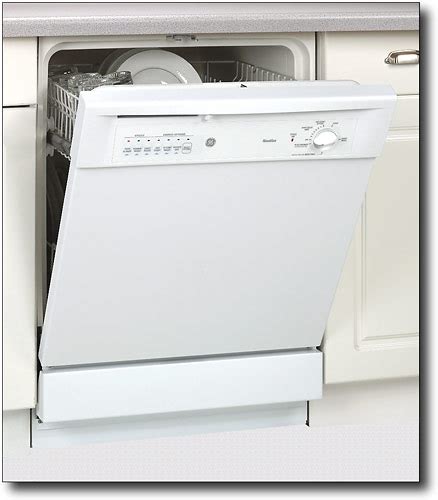 Ge Nautilus 24 Built In Dishwasher White On White Gsd3400gww Best Buy